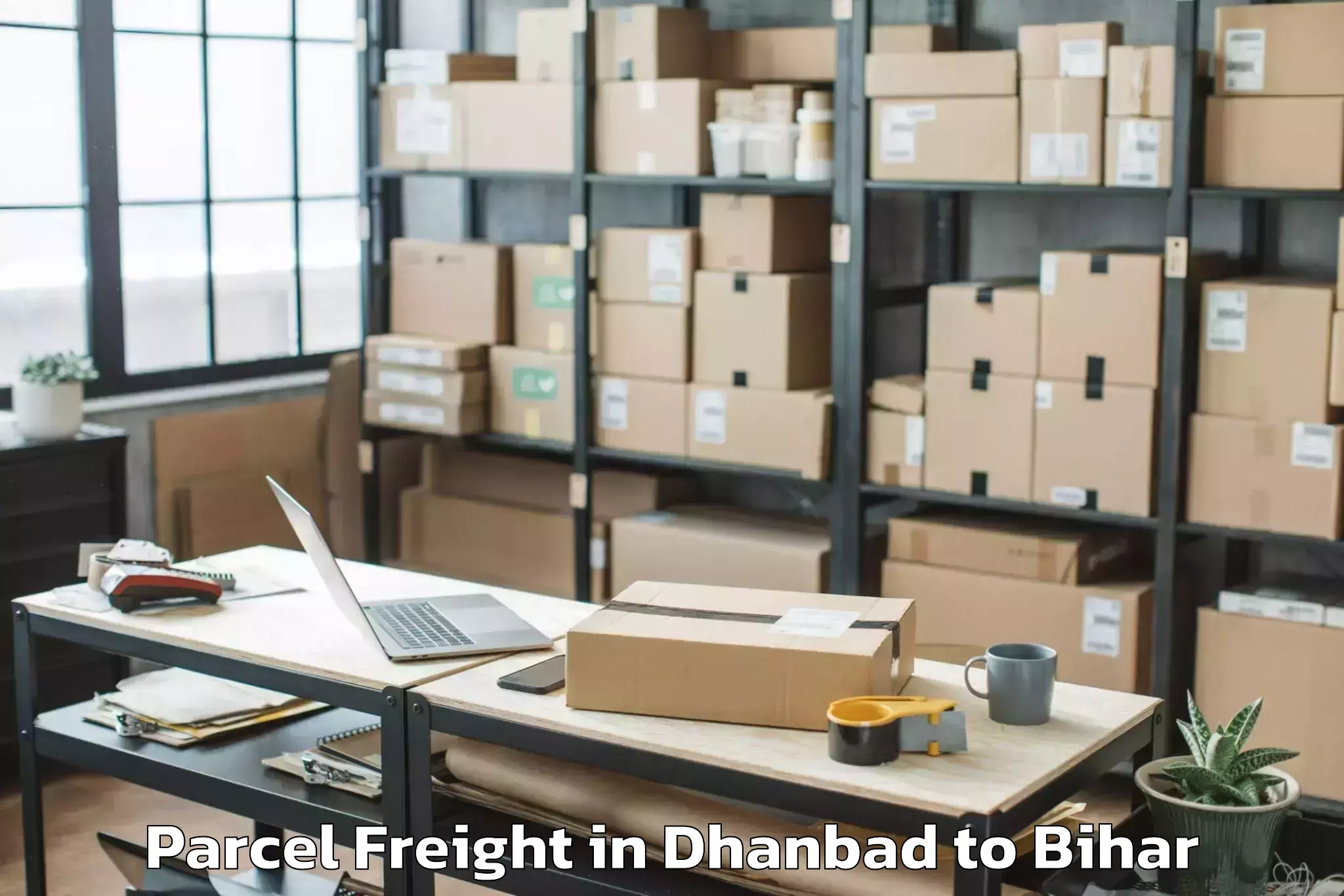 Easy Dhanbad to Bakhtiyarpur Parcel Freight Booking